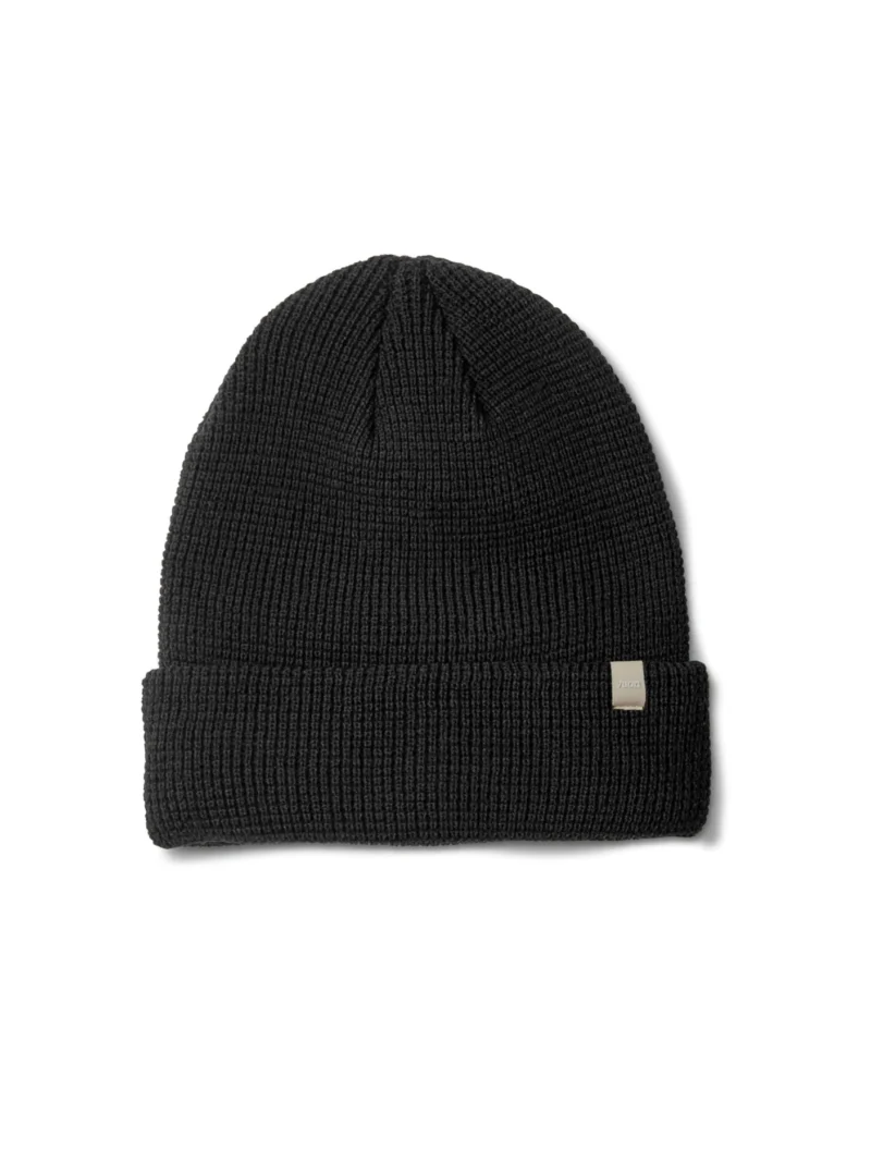 Alpine Waffle Beanie | Black