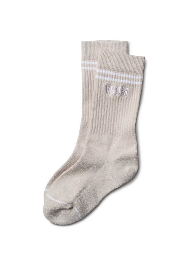 Vuori Crew Sock | Salt Heather