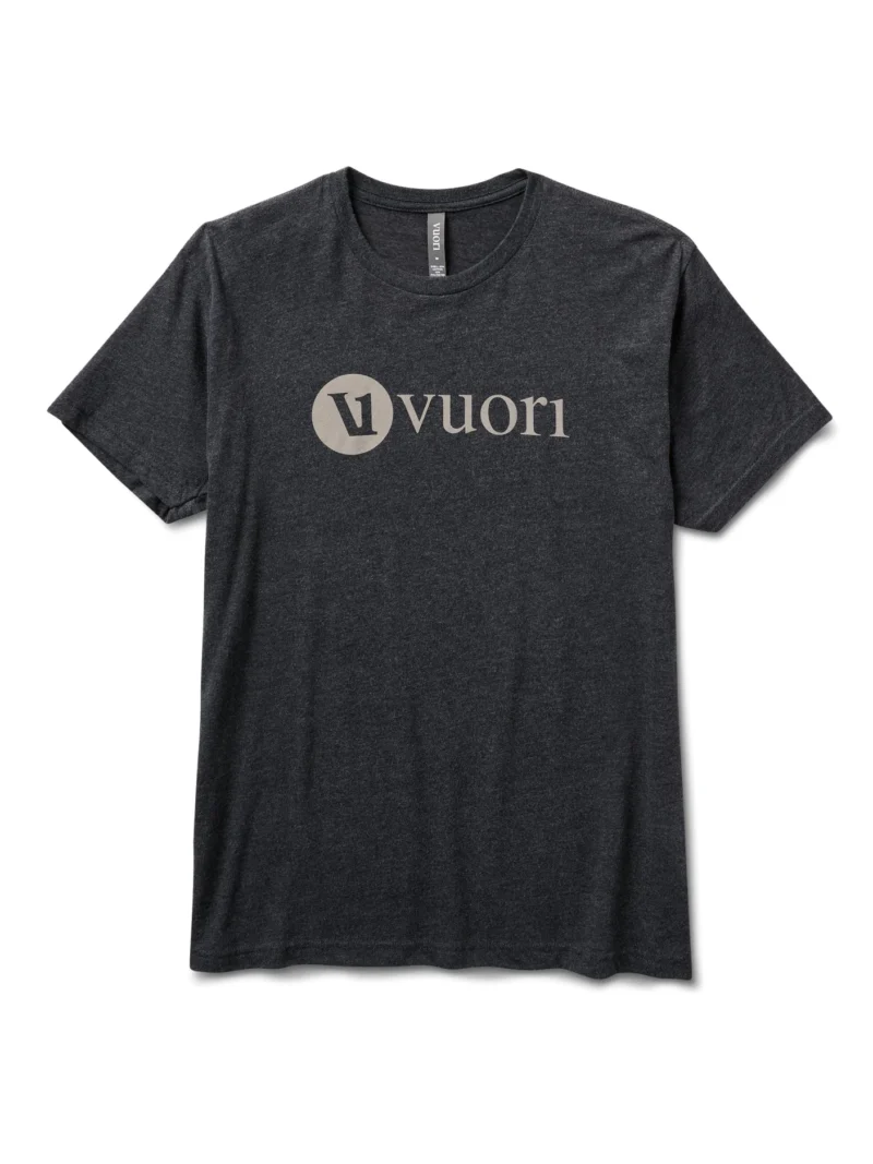 V1 Vuori Wordmark Logo Tee | Charcoal Heather