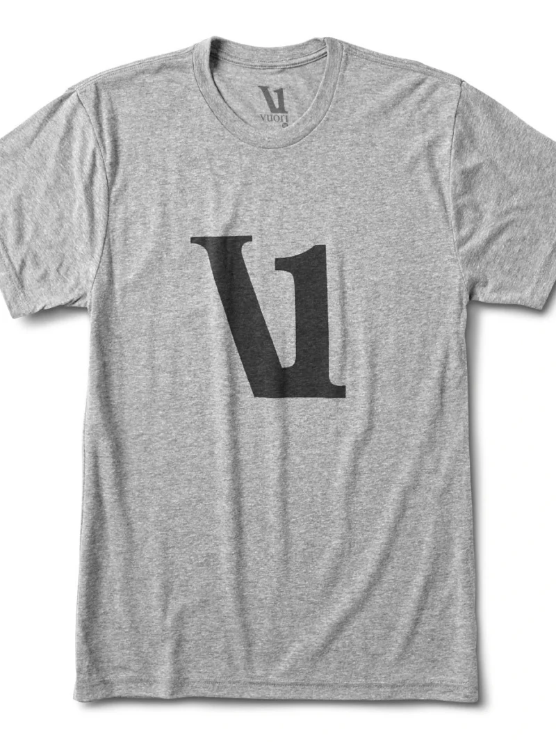 V1 Logo Tee | Heather Grey