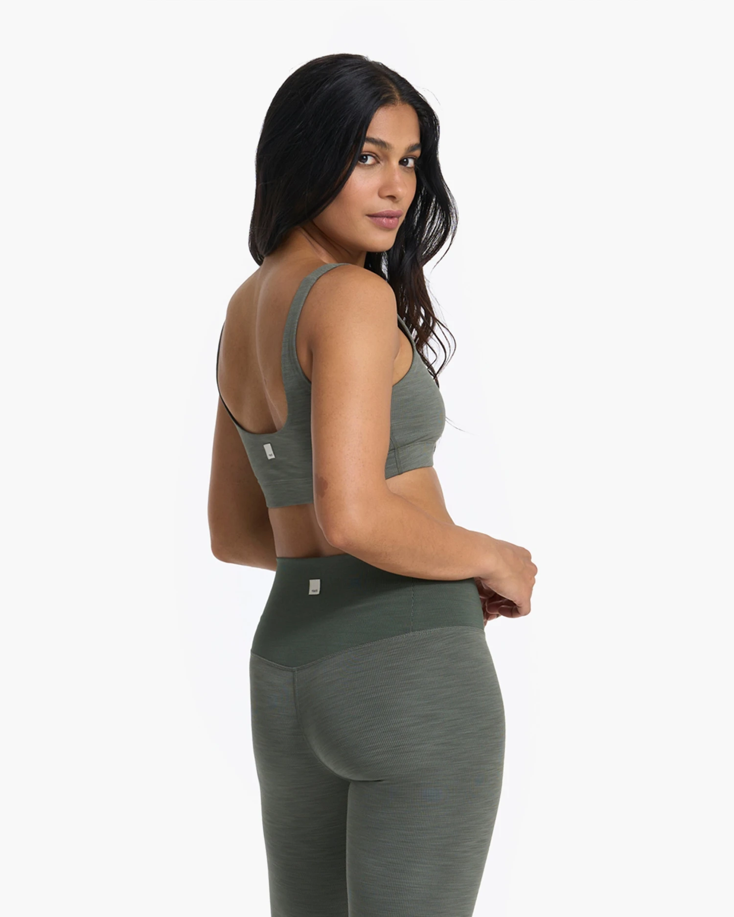 Lux Rib Daily Bra | Dusty Pine Heather 7 Lux Rib Daily Bra | Dusty Pine Heather - Image 7