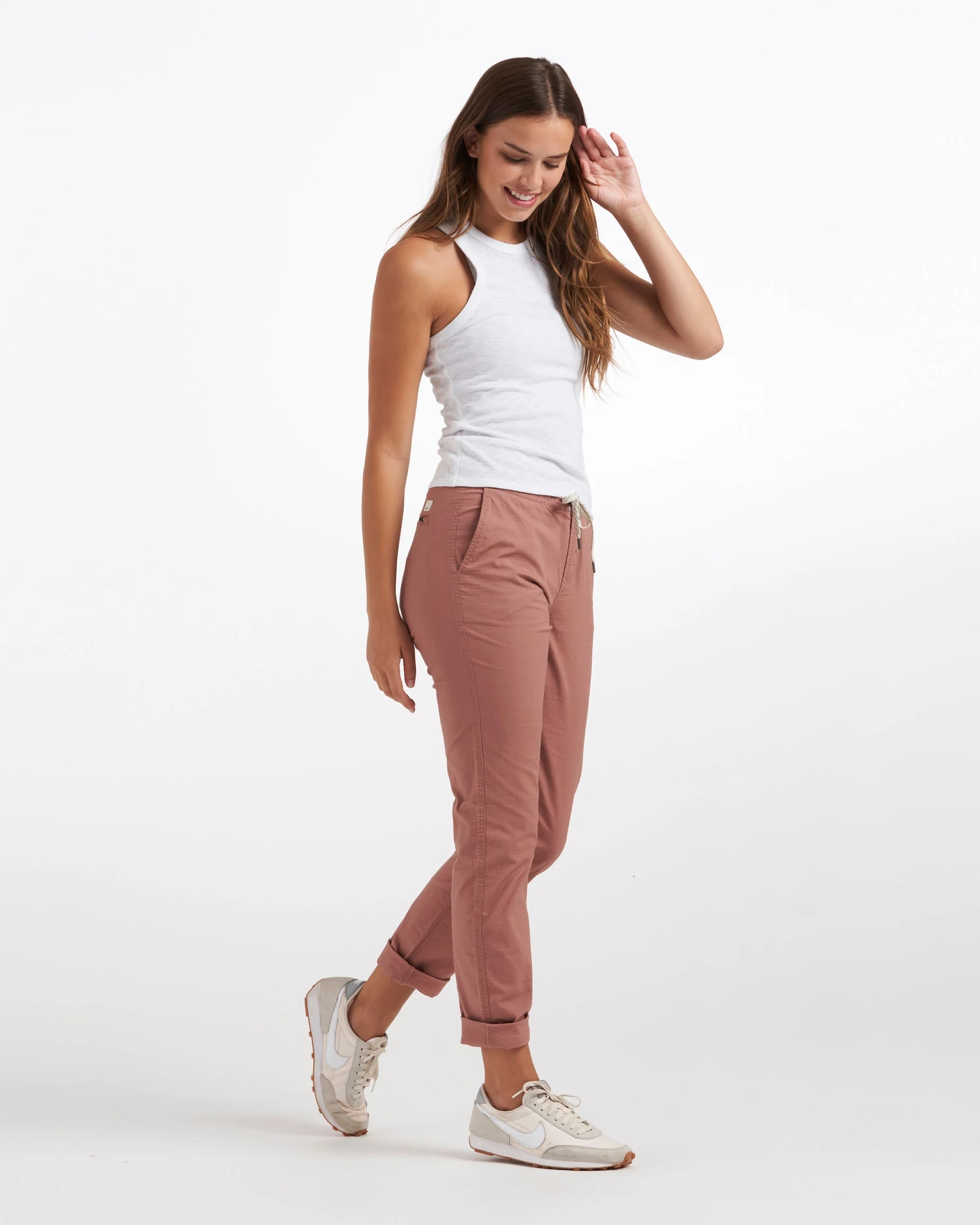 Sunrise High Neck Tank | White 4 Sunrise High Neck Tank | White - Image 4