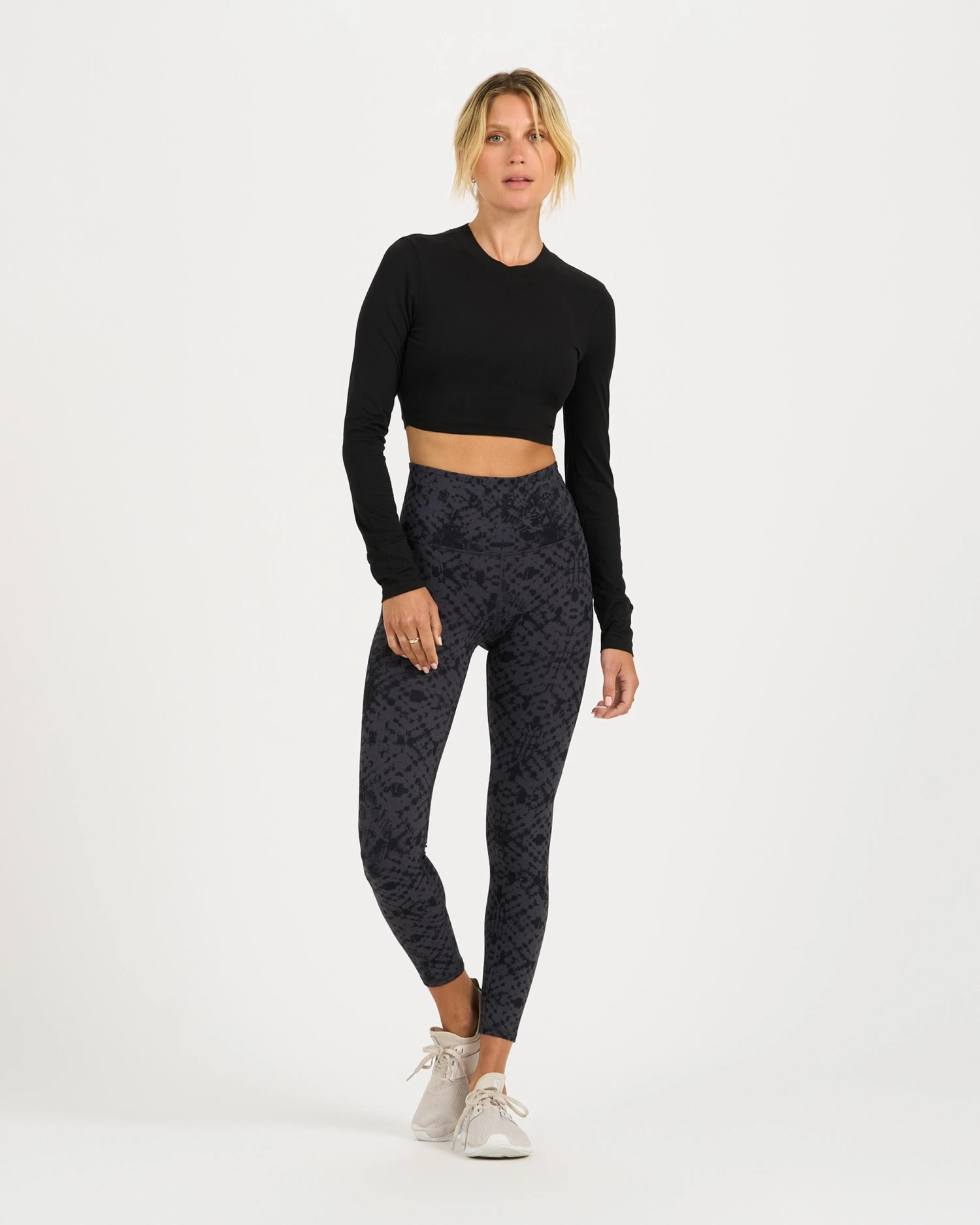 Long-Sleeve Lux Crop Tee | Black 3 Long-Sleeve Lux Crop Tee | Black - Image 3