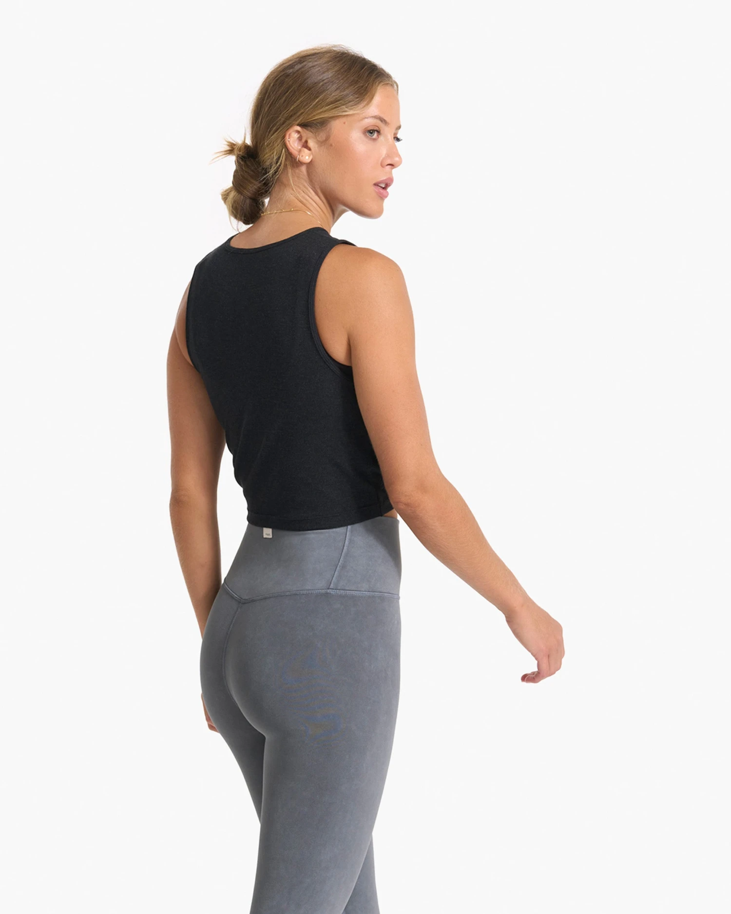 Cove High Neck Tank | Black Heather 4 Cove High Neck Tank | Black Heather - Image 4