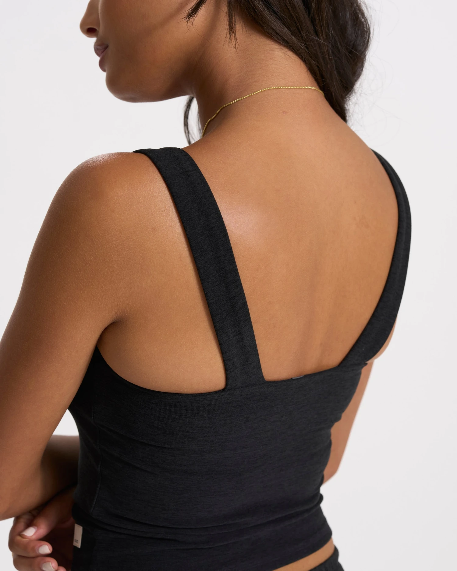 Elevation Square Neck Tank | Black Heather 3 Elevation Square Neck Tank | Black Heather - Image 3