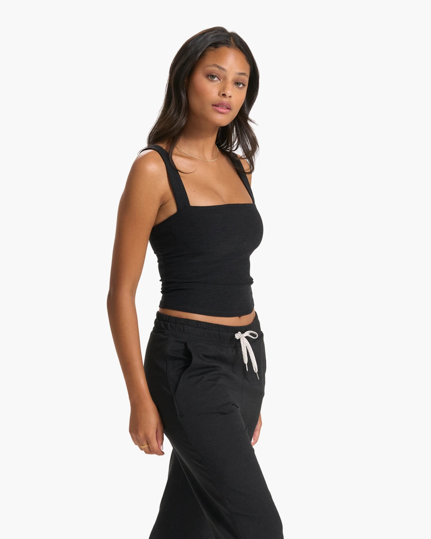 Elevation Square Neck Tank | Black Heather 1 Elevation Square Neck Tank | Black Heather