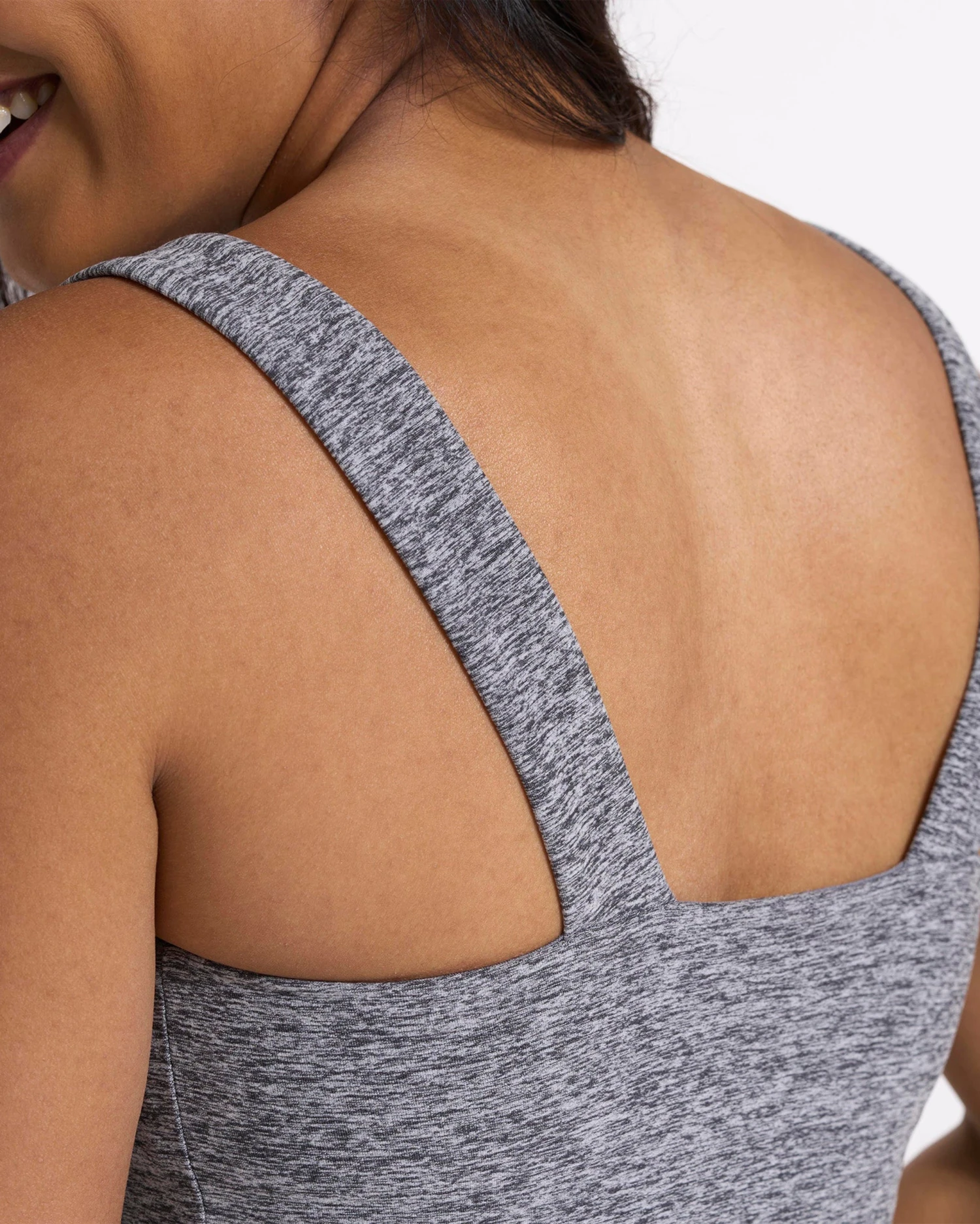 Elevation Square Neck Tank | Heather Grey 4 Elevation Square Neck Tank | Heather Grey - Image 4
