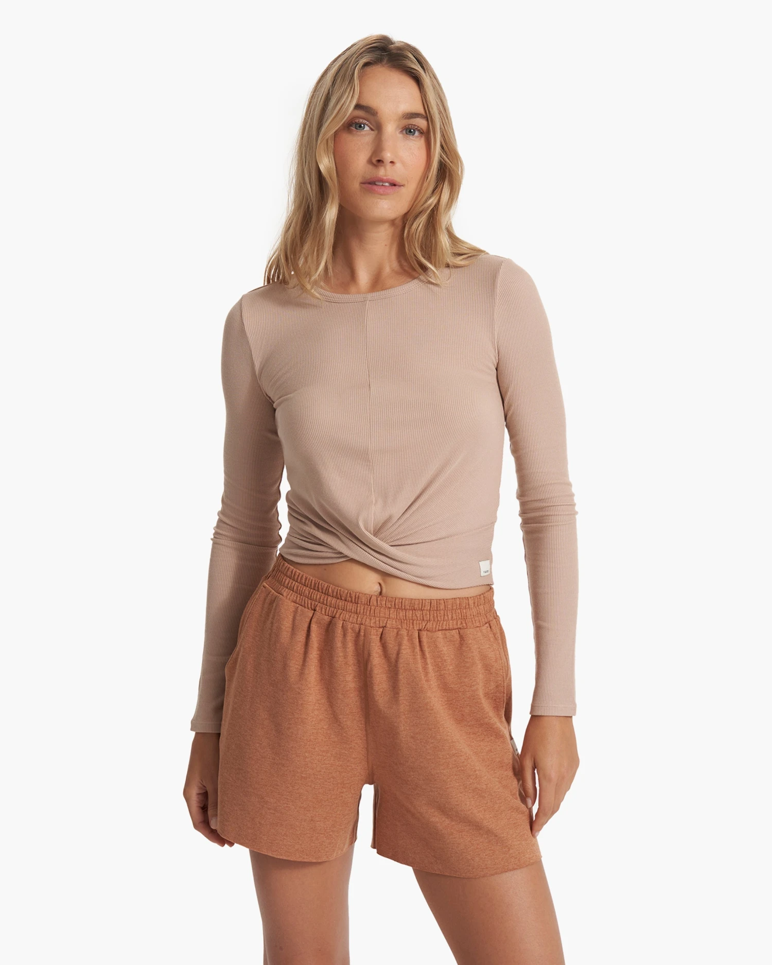 Long Sleeve Cove Twist Tee | Coconut 1 Long Sleeve Cove Twist Tee | Coconut