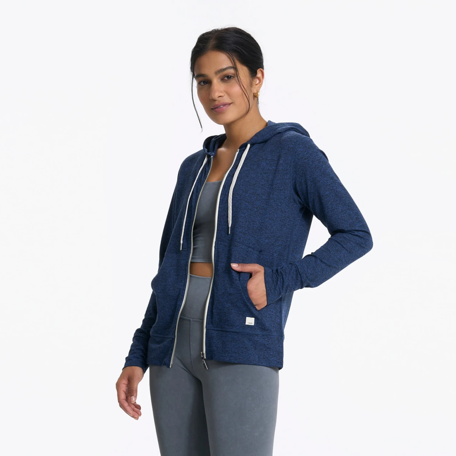 Halo Performance Hoodie | Navy Heather 1 Halo Performance Hoodie | Navy Heather