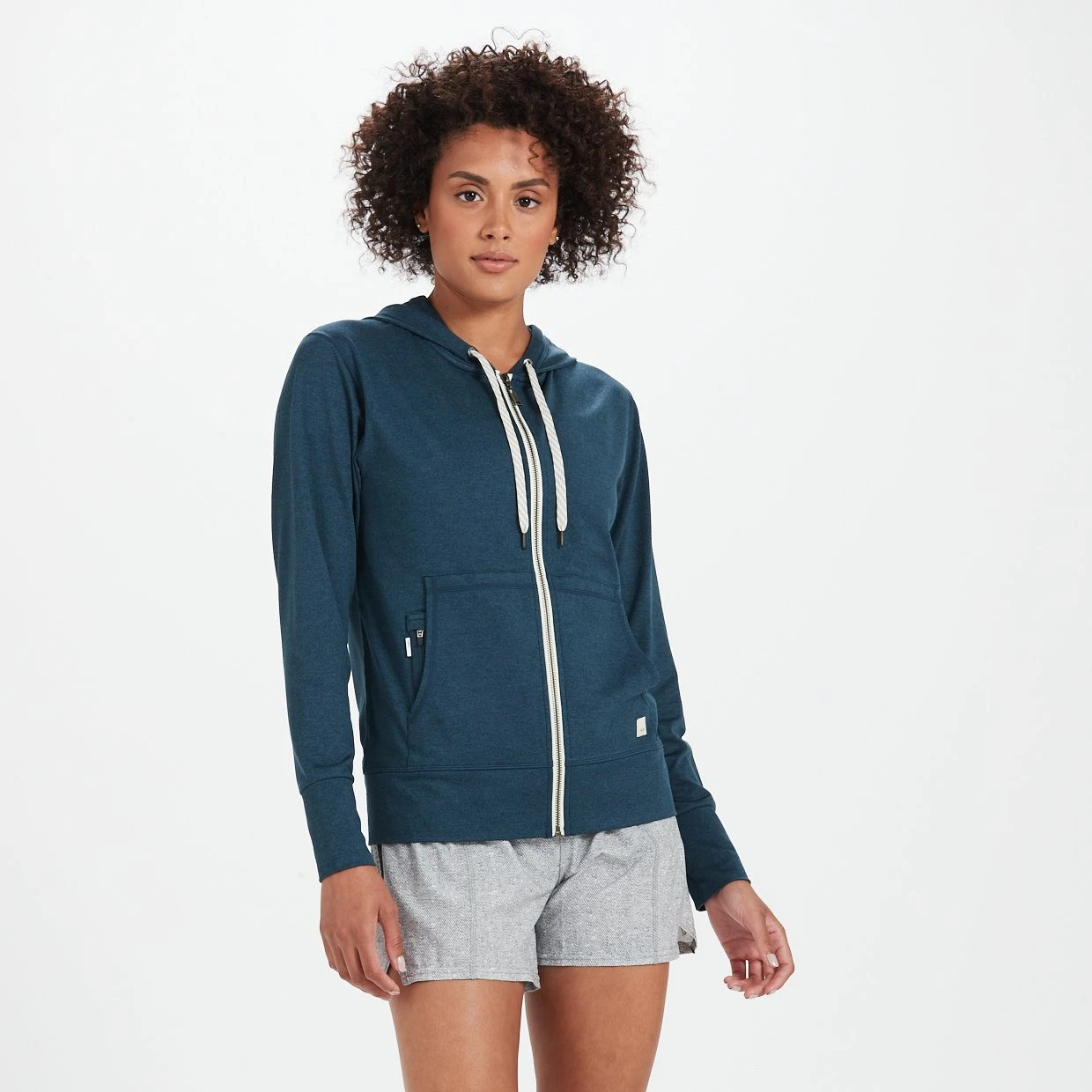 Halo Performance Hoodie | Indigo Heather 1 Halo Performance Hoodie | Indigo Heather