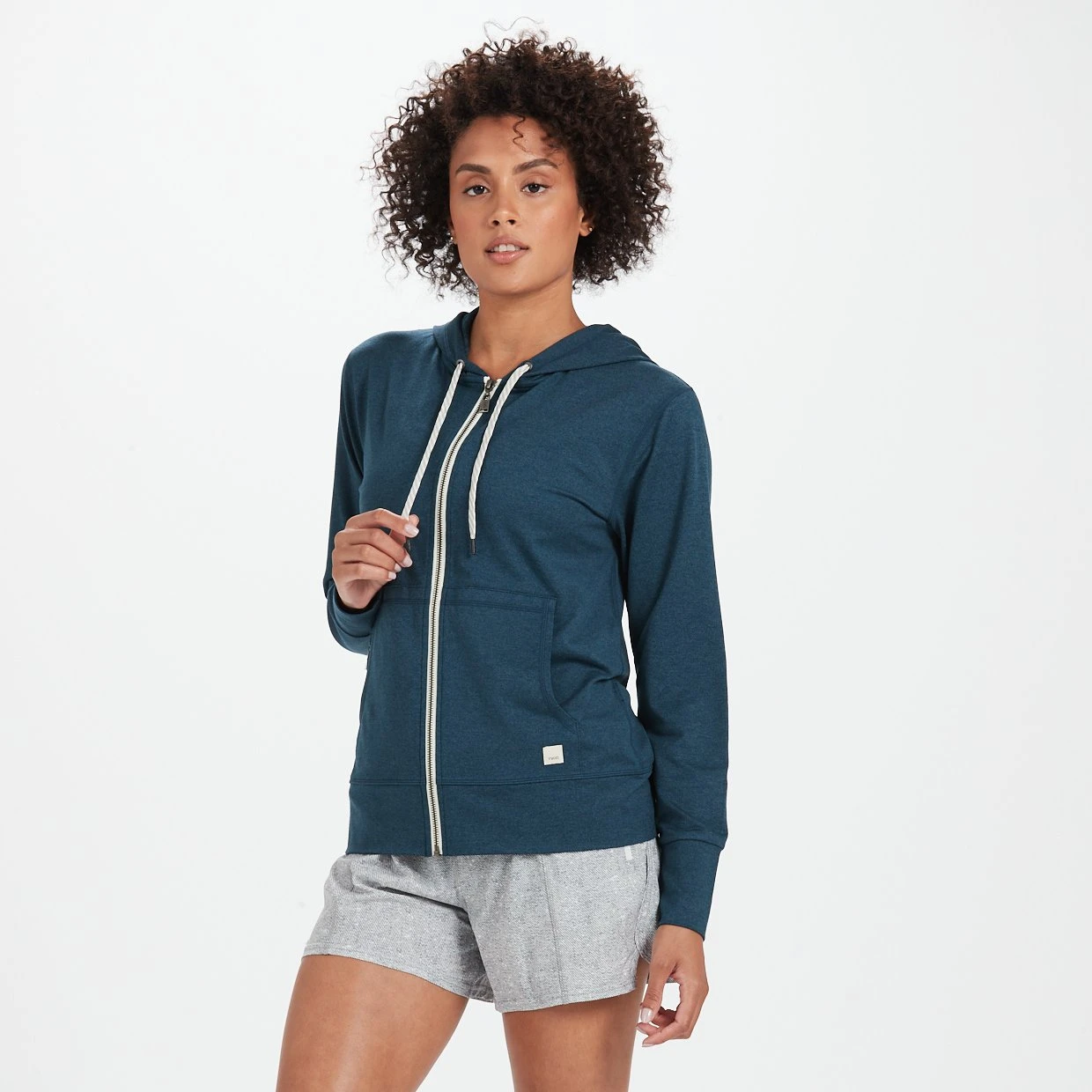 Halo Performance Hoodie | Indigo Heather 2 Halo Performance Hoodie | Indigo Heather - Image 2