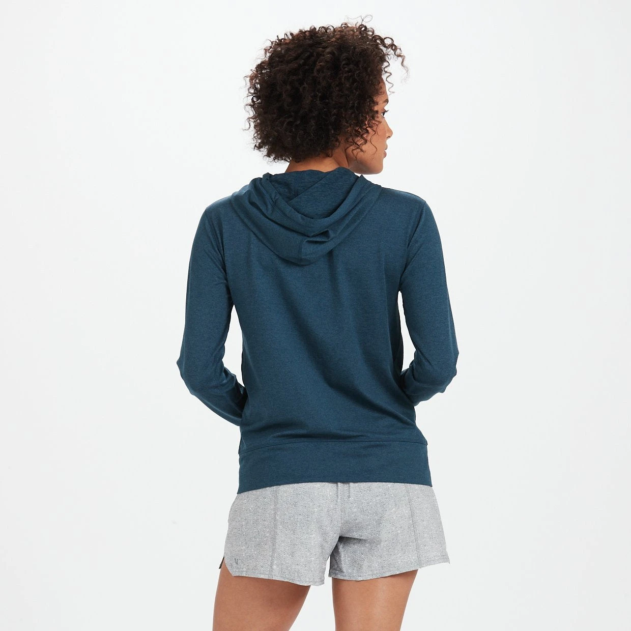 Halo Performance Hoodie | Indigo Heather 3 Halo Performance Hoodie | Indigo Heather - Image 3