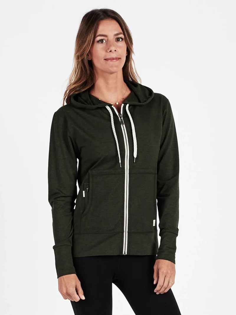 Halo Performance Hoodie | Moss Heather