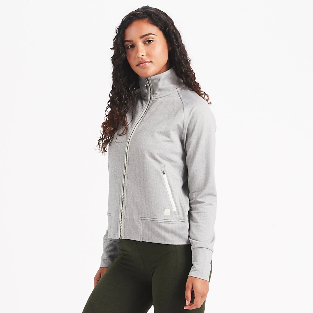 Herringbone Jacket | Light Grey 2 Herringbone Jacket | Light Grey - Image 2