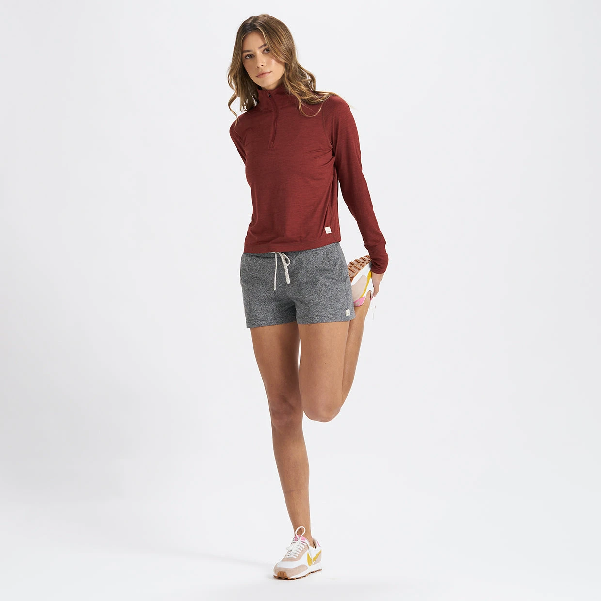 Crescent Half Zip | Spice Heather 4 Crescent Half Zip | Spice Heather - Image 4