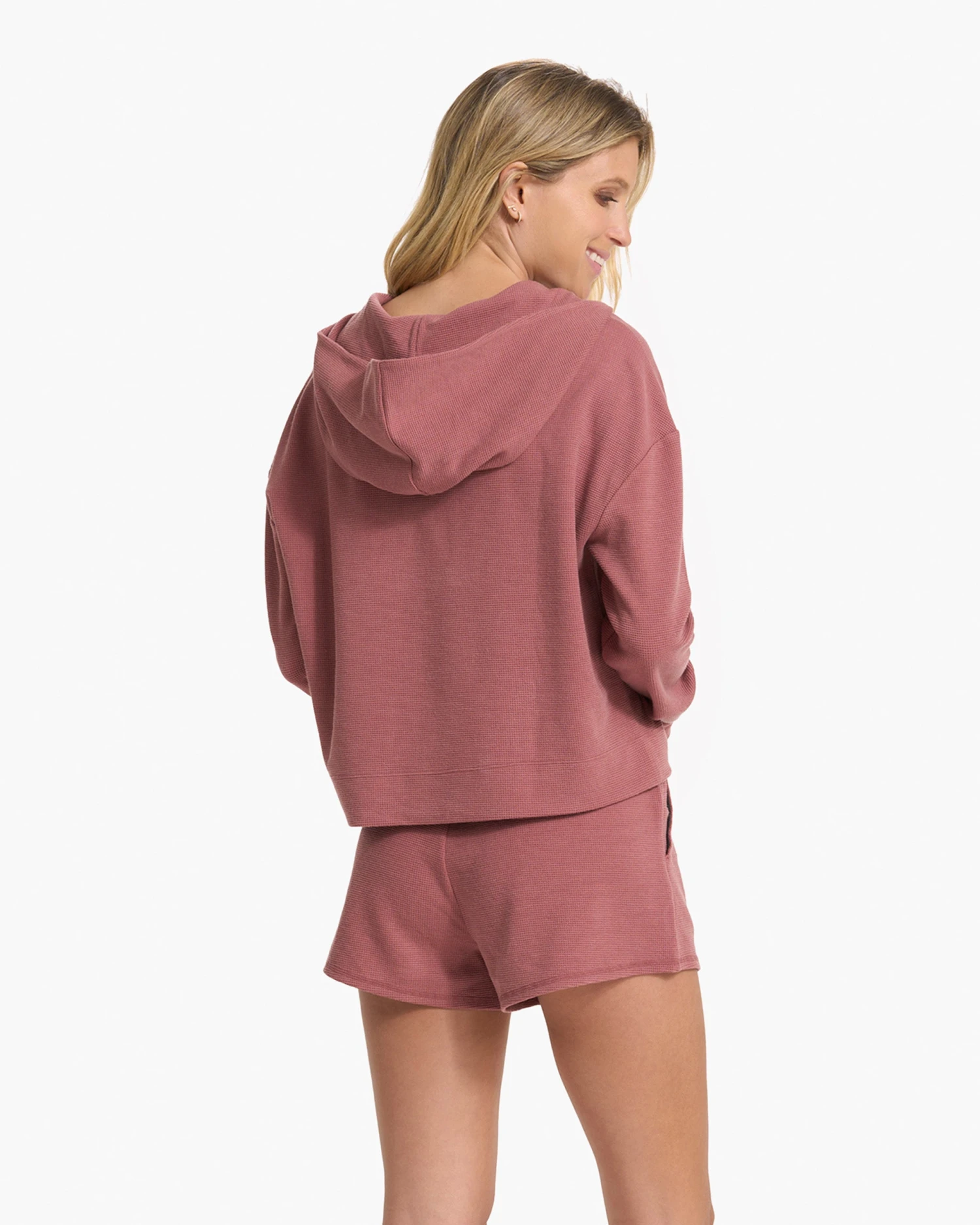 Bayview Thermal Hoodie | Rosewood 3 Bayview Thermal Hoodie | Rosewood - Image 3