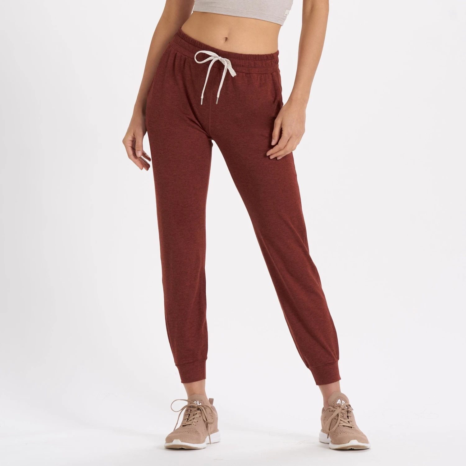 Performance Jogger - Long | Brick Heather 1 Performance Jogger - Long | Brick Heather