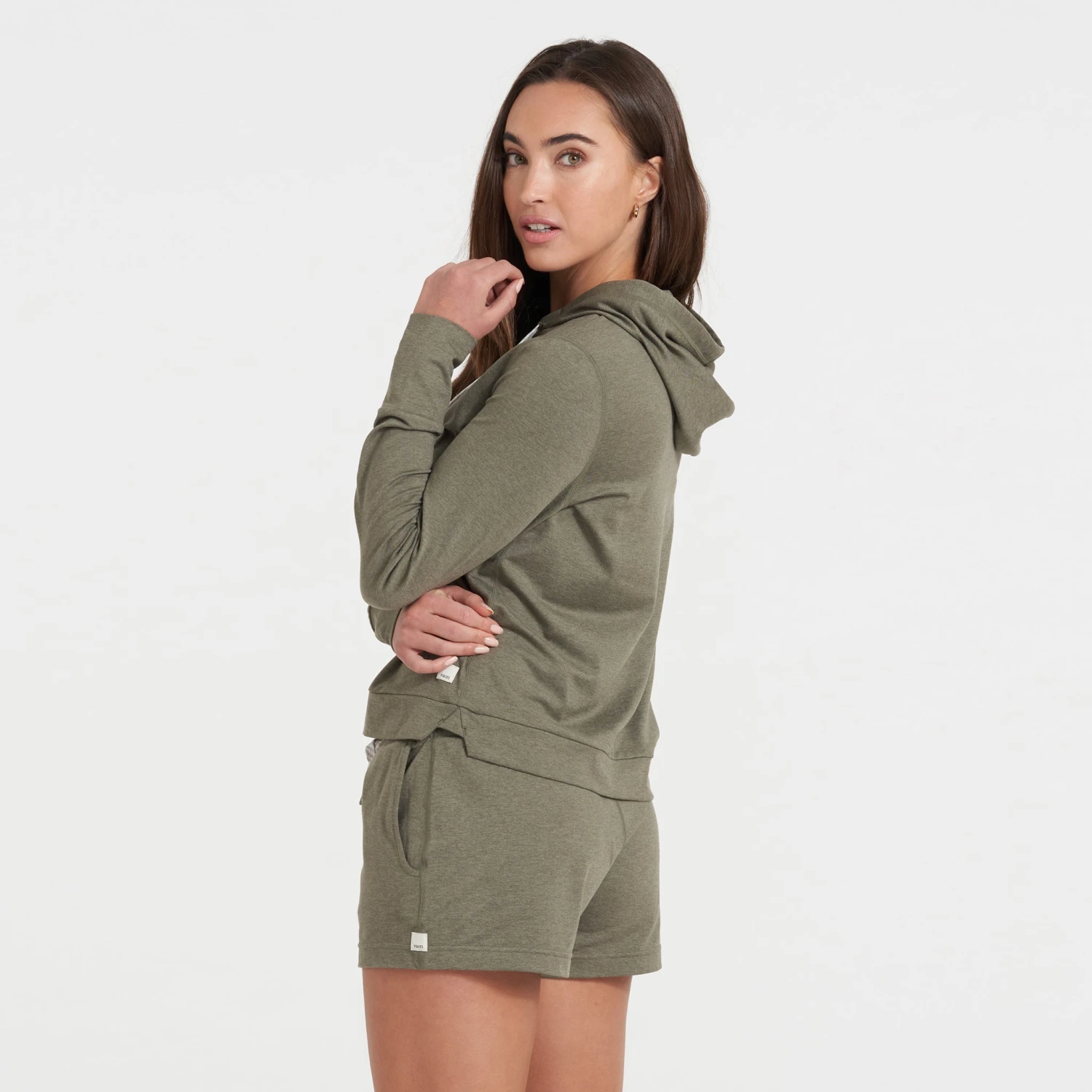 Halo Essential Hoodie | Light Oregano Heather 3 Halo Essential Hoodie | Light Oregano Heather - Image 3