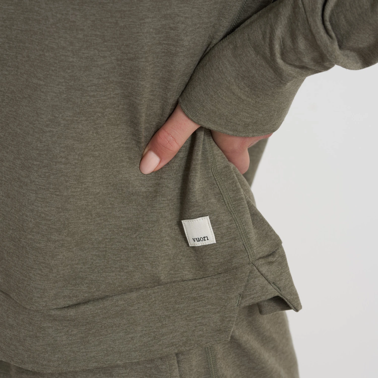 Halo Essential Hoodie | Light Oregano Heather 6 Halo Essential Hoodie | Light Oregano Heather - Image 6