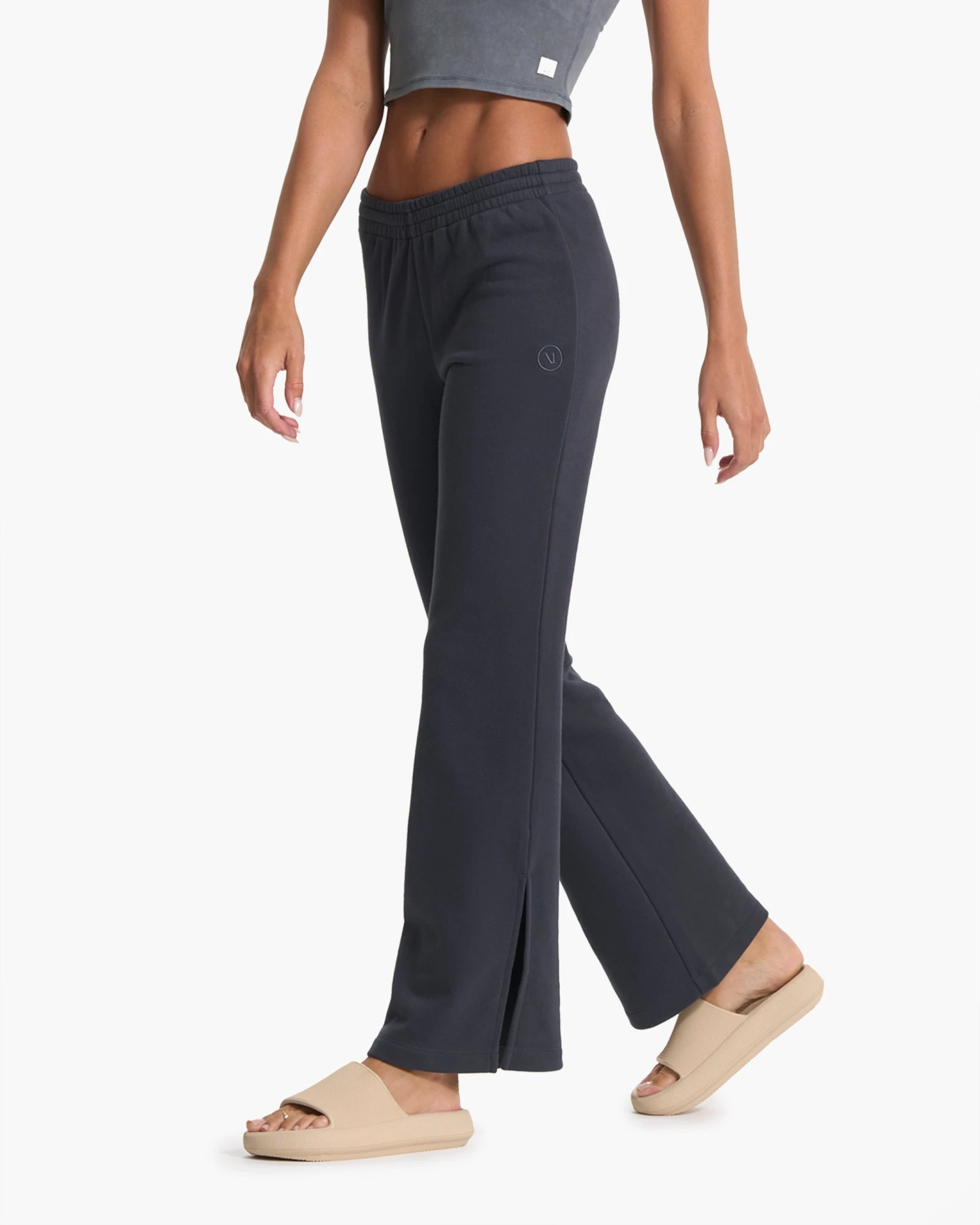 Sedona Wideleg Sweatpant | Charcoal 2 Sedona Wideleg Sweatpant | Charcoal - Image 2