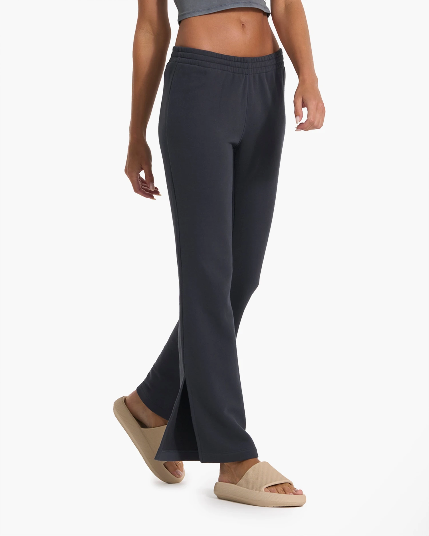 Sedona Wideleg Sweatpant | Charcoal 3 Sedona Wideleg Sweatpant | Charcoal - Image 3