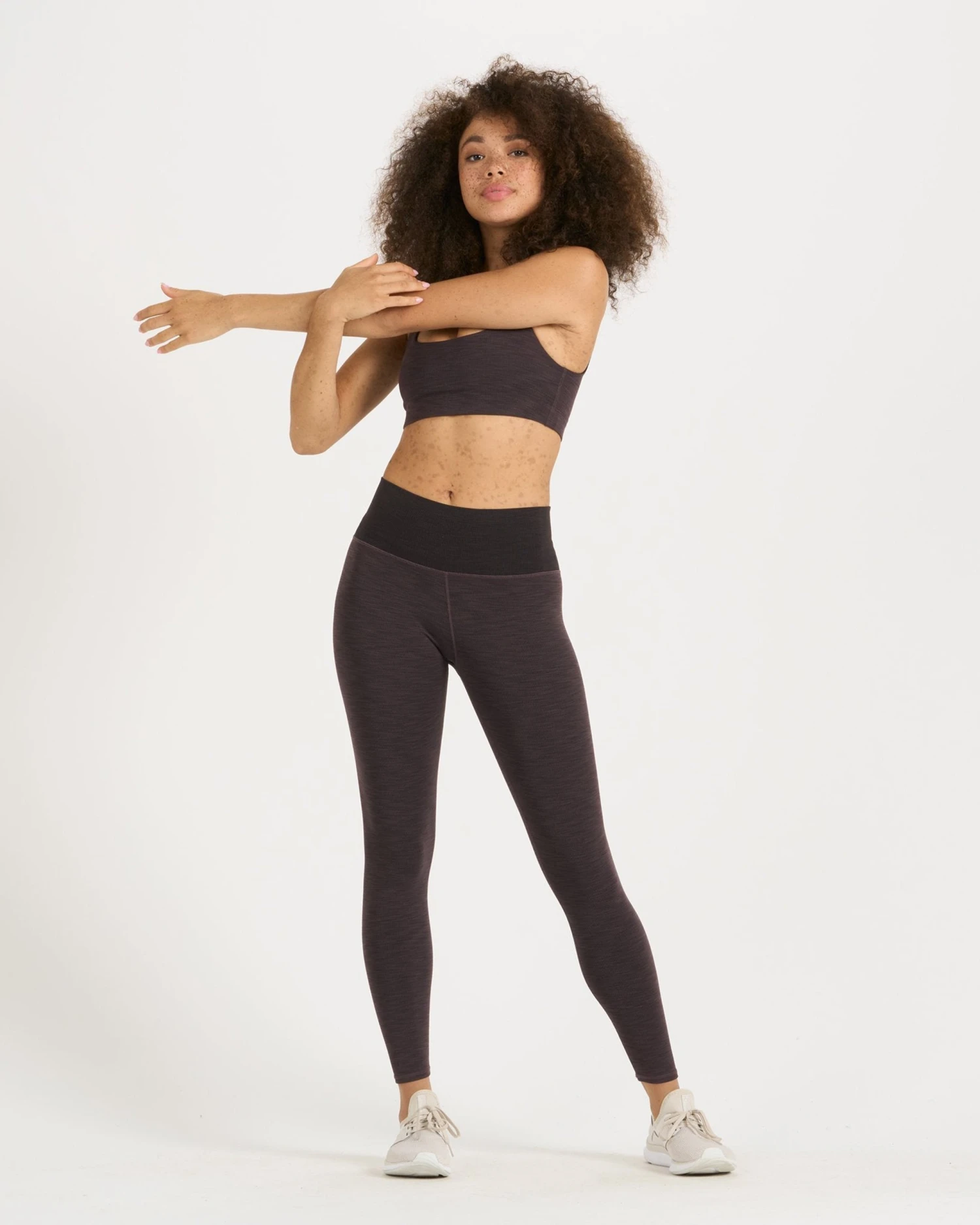 Lux Rib Studio Legging | Quartz Heather 3 Lux Rib Studio Legging | Quartz Heather - Image 3