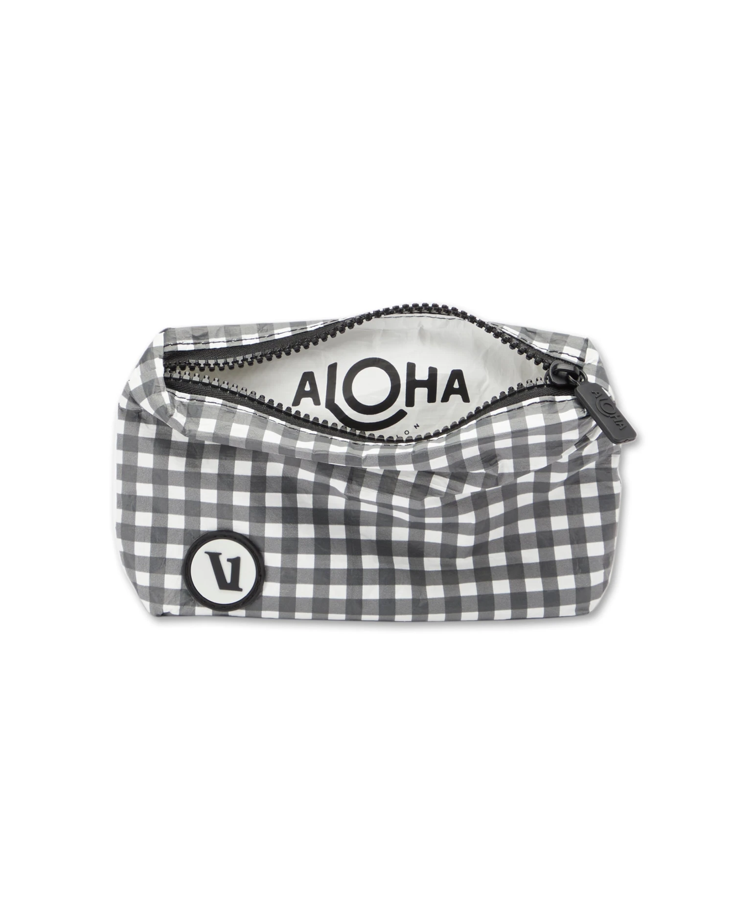 ALOHA-Mini Pouch | Charcoal Gingham 1 ALOHA-Mini Pouch | Charcoal Gingham