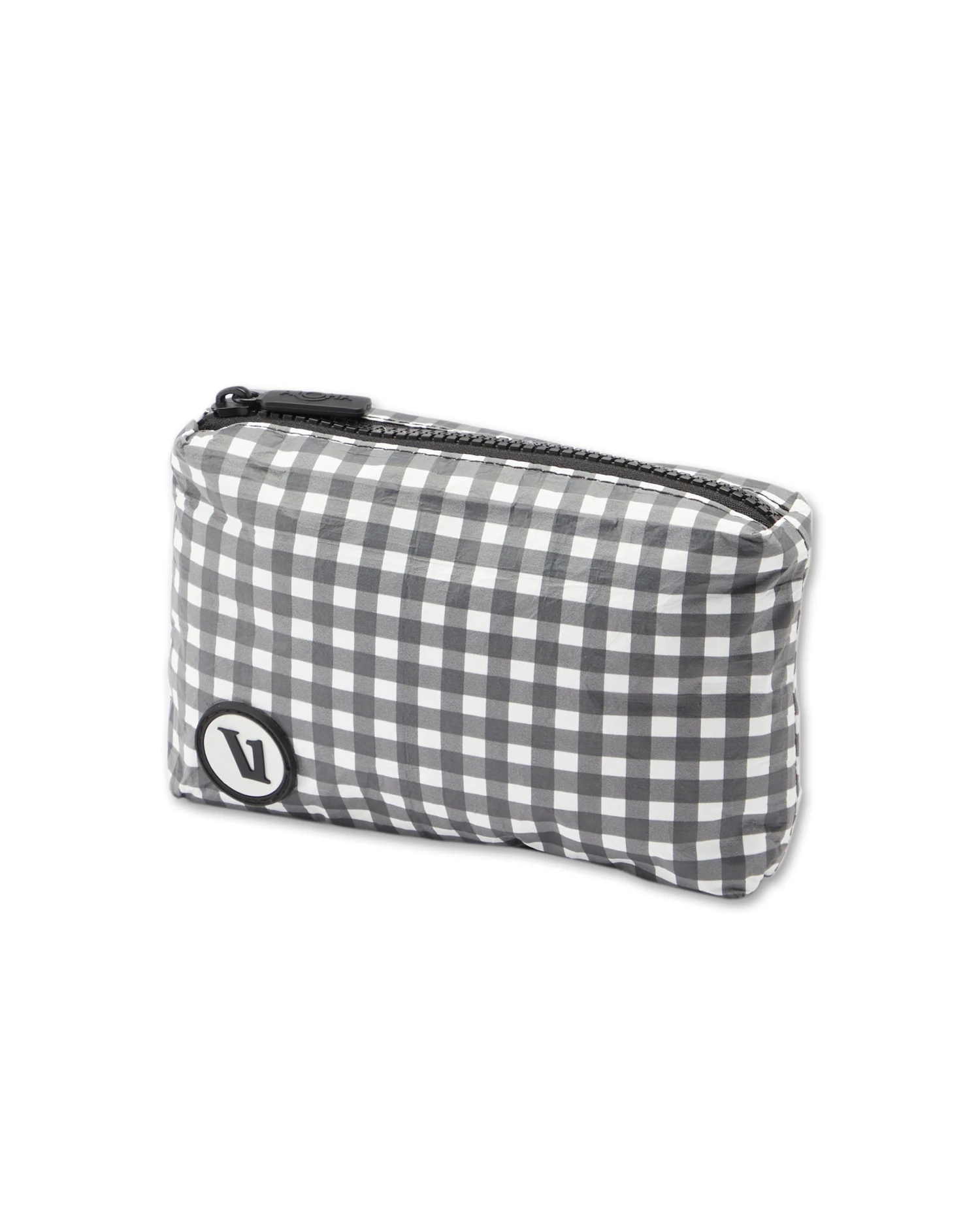 ALOHA-Mini Pouch | Charcoal Gingham 2 ALOHA-Mini Pouch | Charcoal Gingham - Image 2