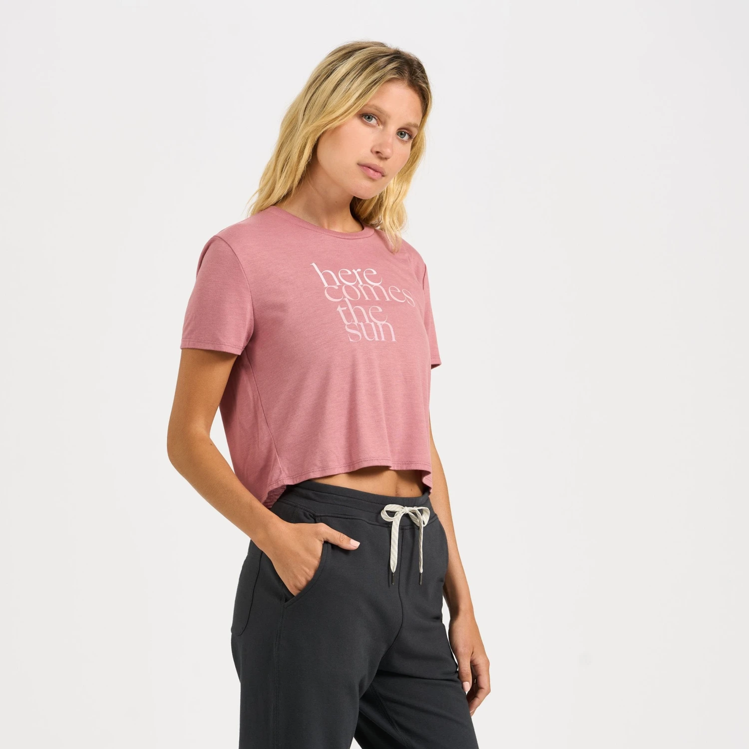 Here Comes The Sun Tee | Mauve 1 Here Comes The Sun Tee | Mauve